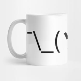 Shrug Emoticon ¯\_(ツ)_/¯ Mug